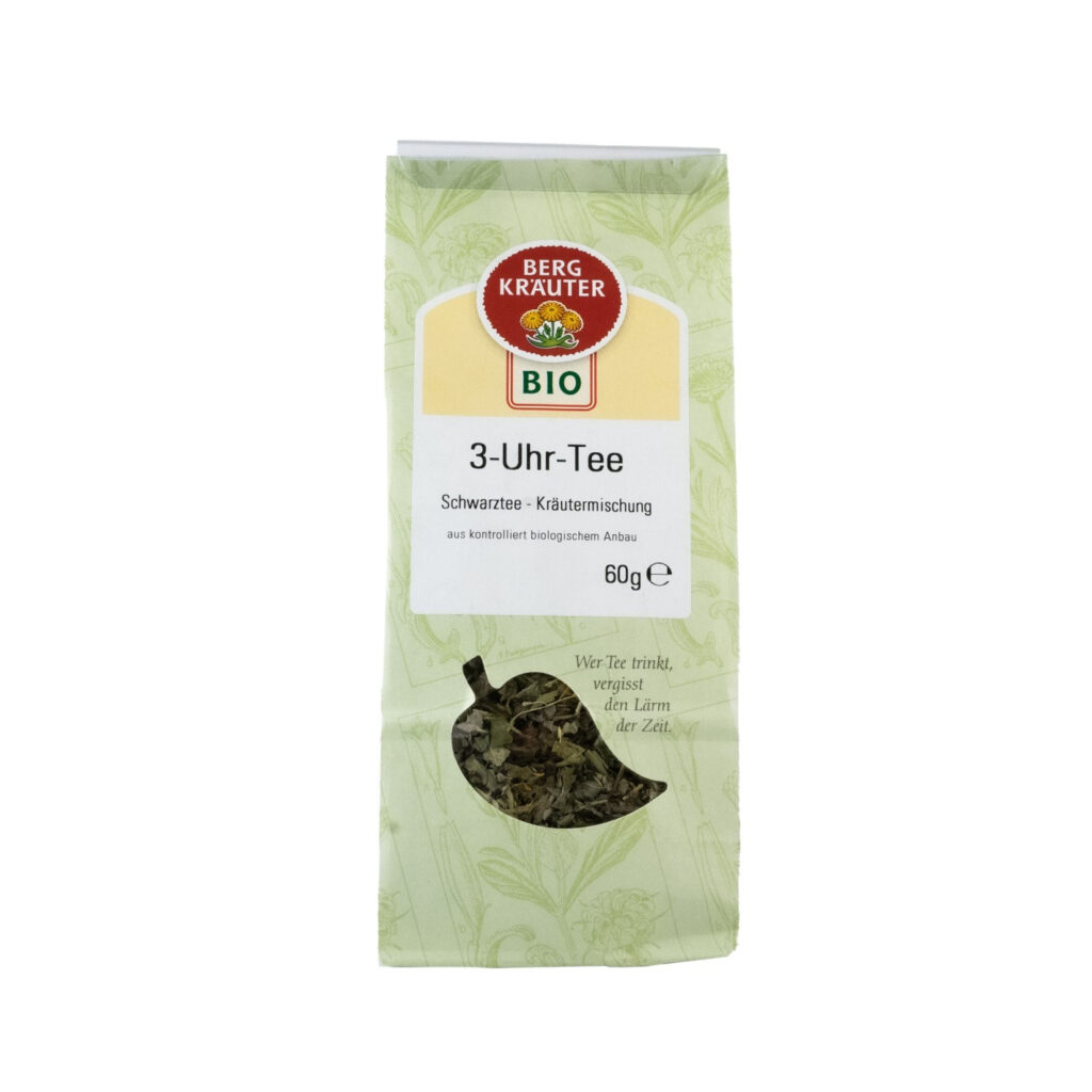 3-Uhr-Tee Schwarztee-Kräutermischung: Bio-Kräutertee aus dem Mühlviertel