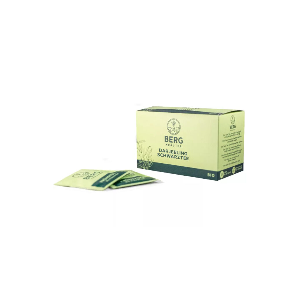 Darjeeling-Schwarztee Doppelkammer-Teebeutel: Bio-Kräutertee aus dem Mühlviertel