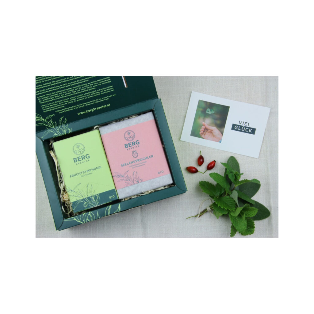 Geschenkbox "Glückseligkeit": Bio-Produkt aus dem Mühlviertel