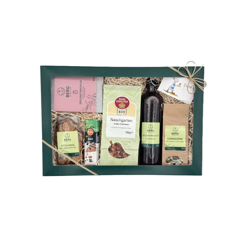 Geschenkset "Für Naschkatzen": Bio-Produkt aus dem Mühlviertel