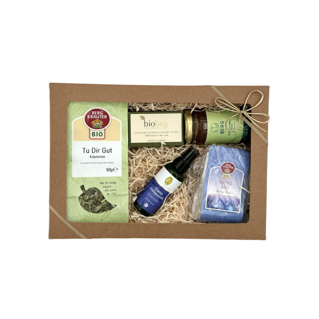 Geschenkset "Ganz entspannt": Bio-Produkt aus dem Mühlviertel
