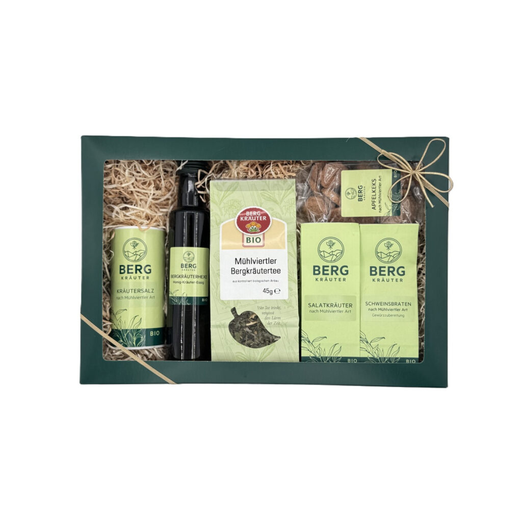 Geschenkset "Mühlviertler Bergkräuter": Bio-Produkt aus dem Mühlviertel