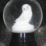 Handgefertigte Schneekugel Schneeeule
