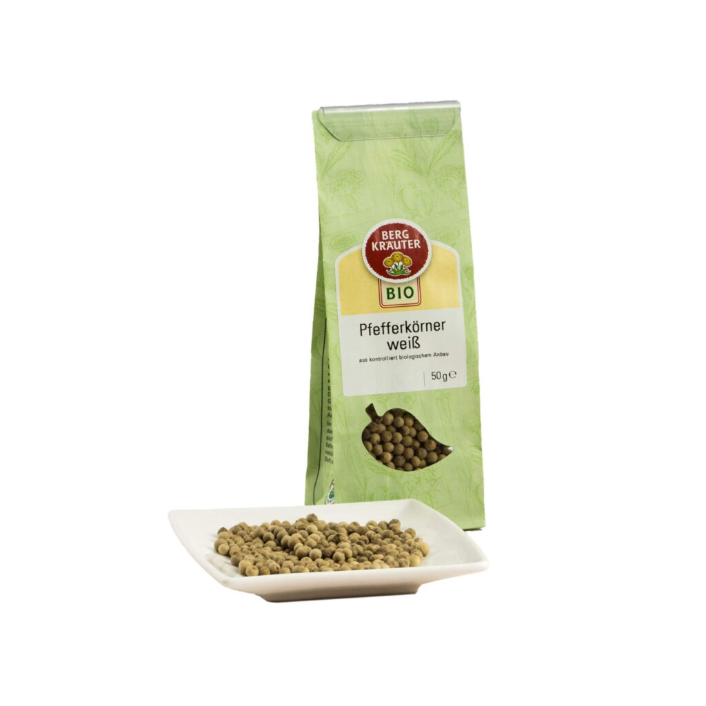 Pfefferkörner weiß: Bio-Gewürz aus dem Mühlviertel