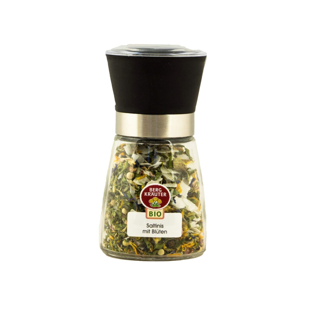 Saltinis mit Blüten, Mühle: Bio-Gewürz aus dem Mühlviertel